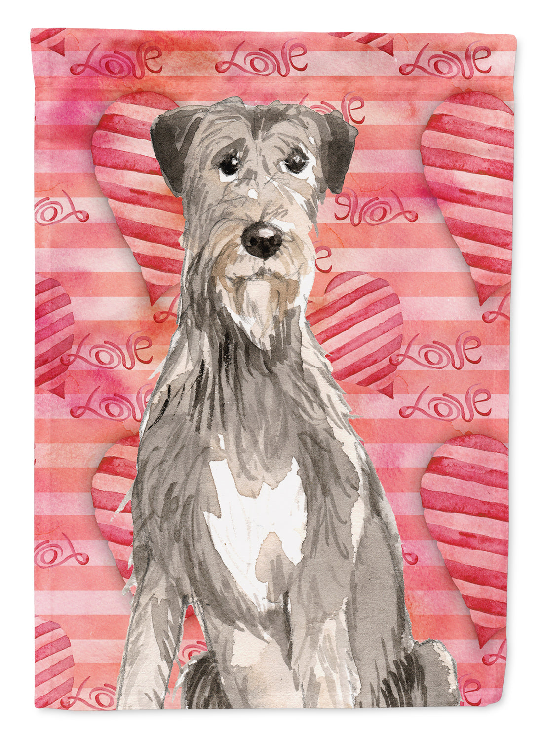 Love a Irish Wolfhound Flag Canvas House Size CK1765CHF  the-store.com.