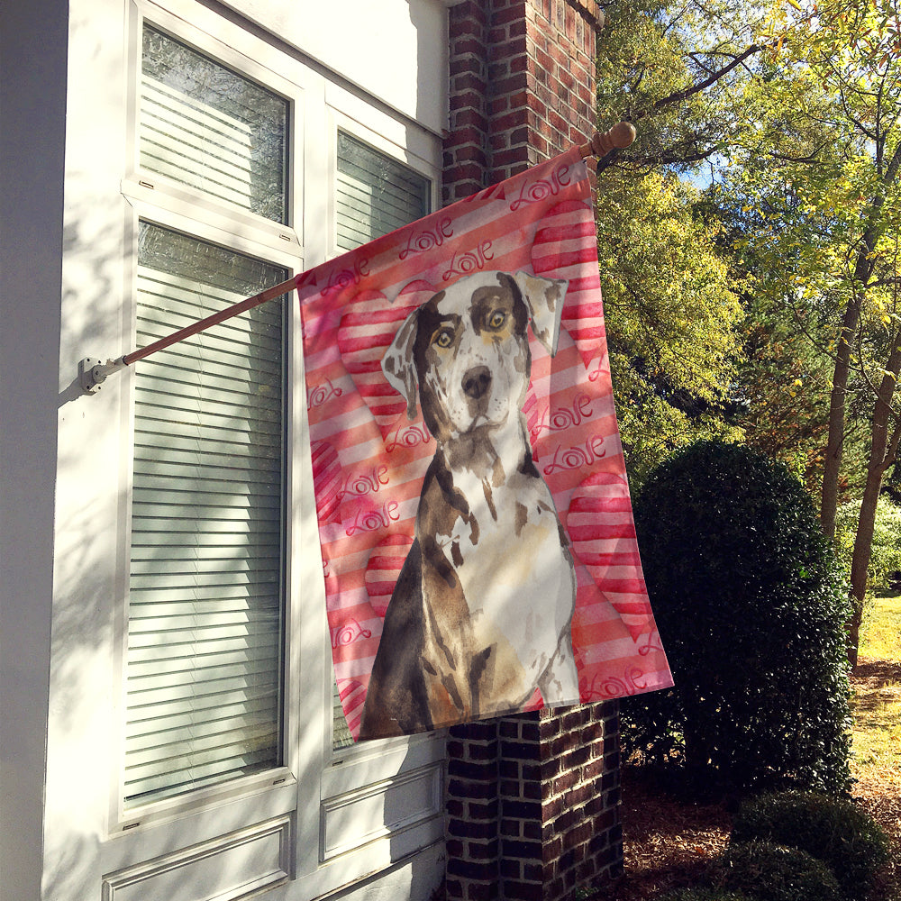 Love a Catahoula Leopard Dog Flag Canvas House Size CK1771CHF