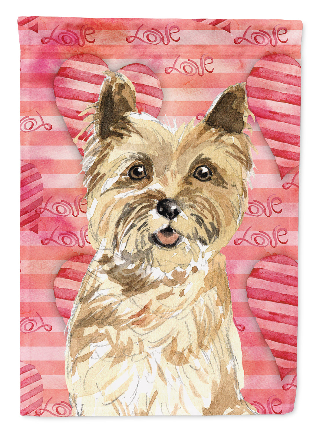 Love a Cairn Terrier Flag Canvas House Size CK1772CHF  the-store.com.