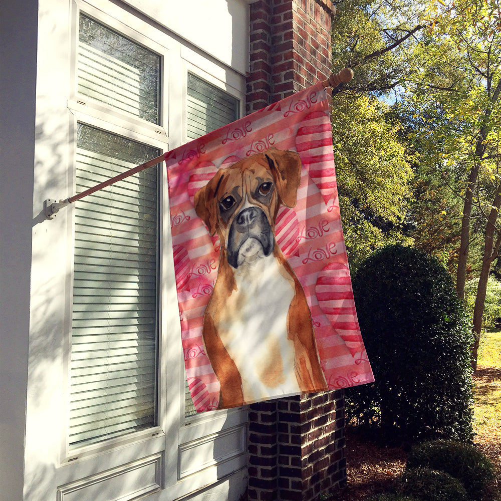Love a Boxer Flag Canvas House Size CK1773CHF  the-store.com.