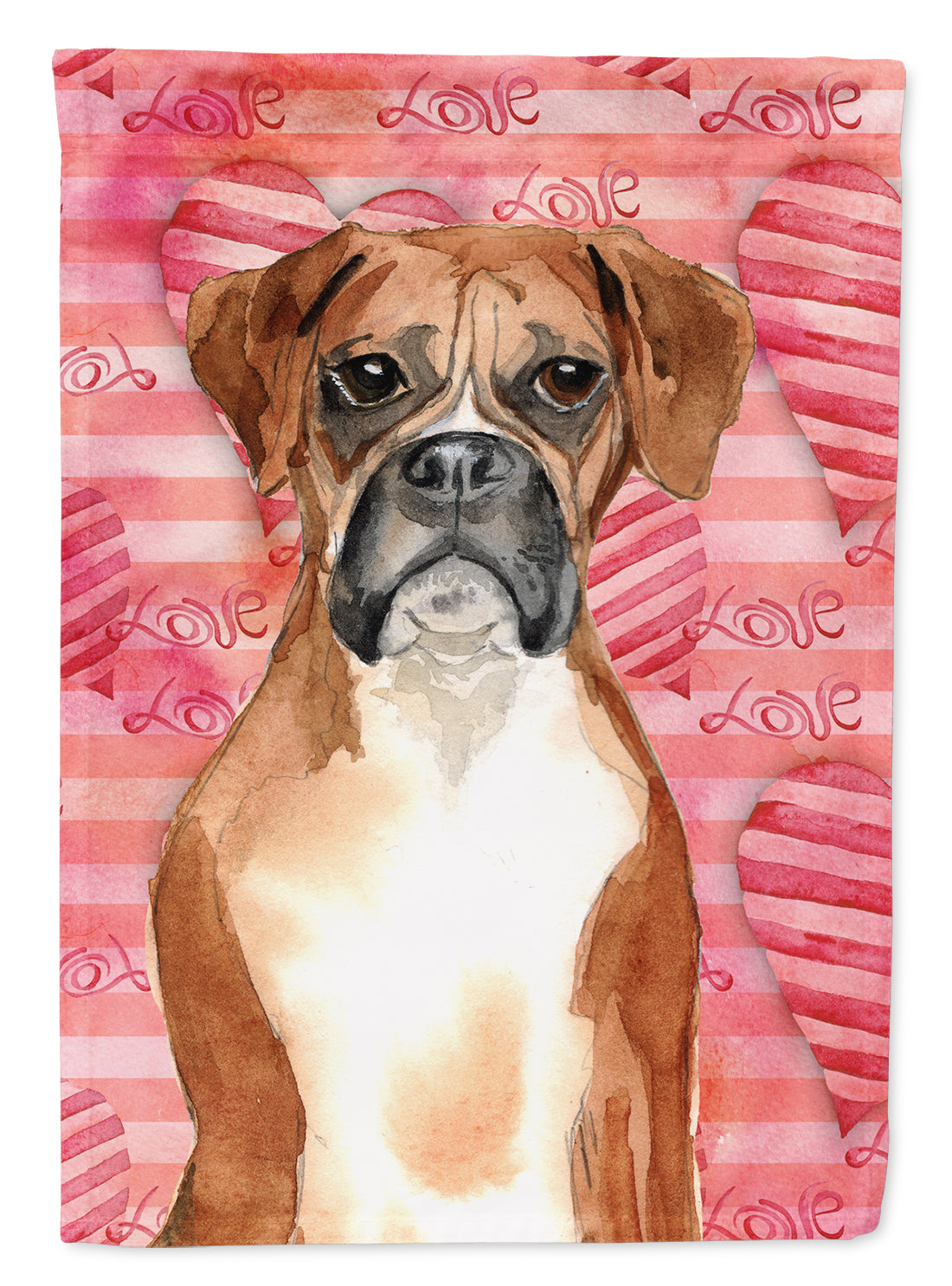 Love a Boxer Flag Canvas House Size CK1773CHF  the-store.com.