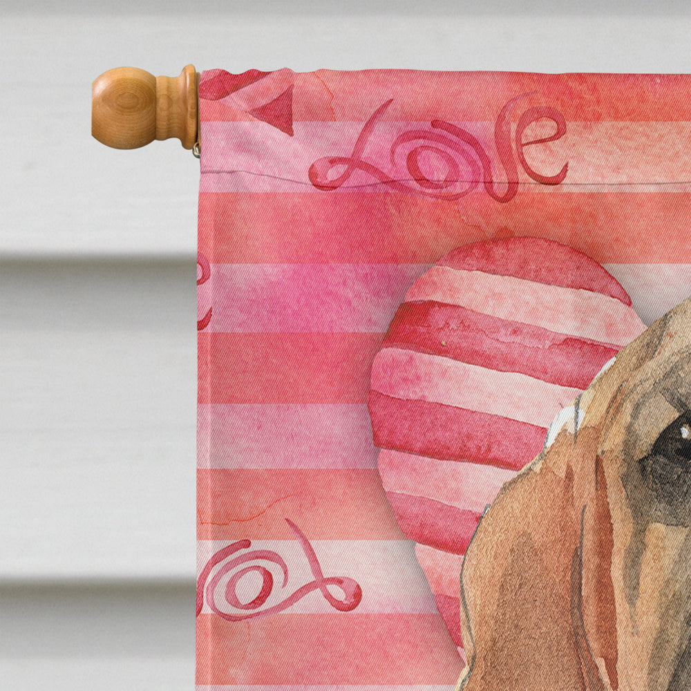 Love a Bloodhound Flag Canvas House Size CK1776CHF  the-store.com.