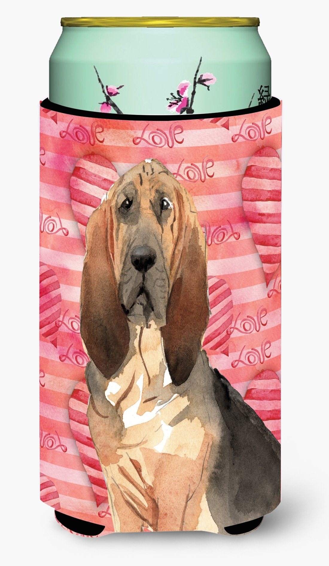 Love a Bloodhound Tall Boy Beverage Insulator Hugger CK1776TBC by Caroline&#39;s Treasures