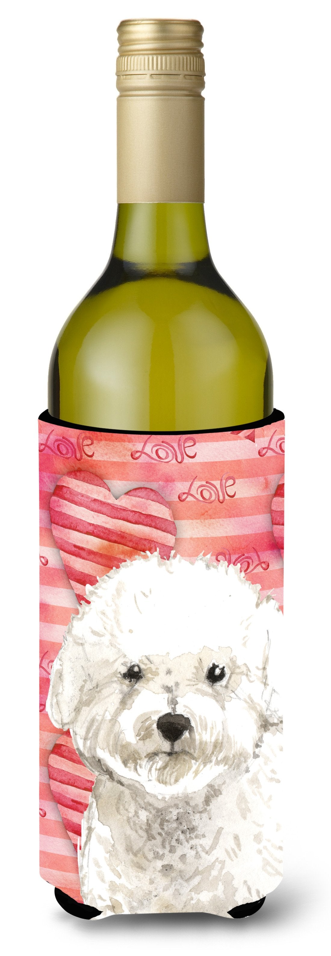 Love a Bichon Frise Wine Bottle Beverge Insulator Hugger CK1777LITERK by Caroline&#39;s Treasures