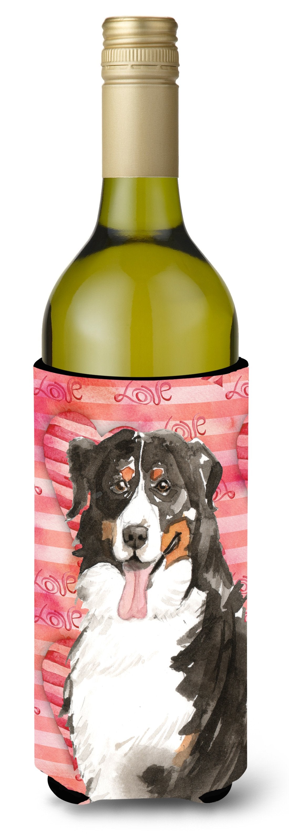 Love a Bernese Mountain Dog Wine Bottle Beverge Insulator Hugger CK1778LITERK by Caroline&#39;s Treasures