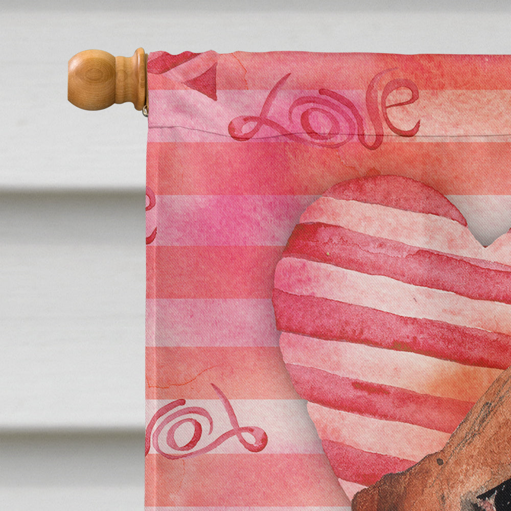 Love a Basset Hound Flag Canvas House Size CK1779CHF