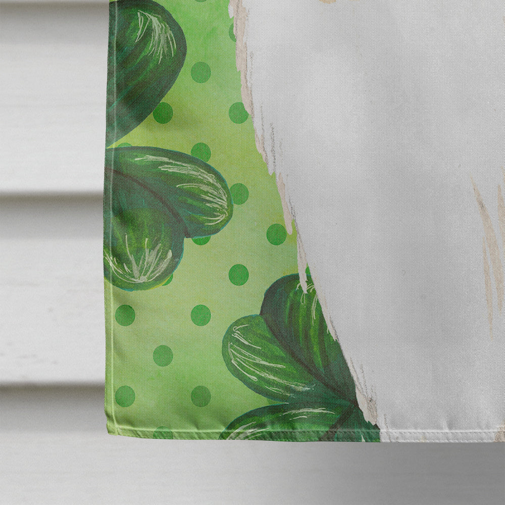 Caroline's Treasures Shamrocks Rough Collie Flag Canvas House Size CK1793CHF