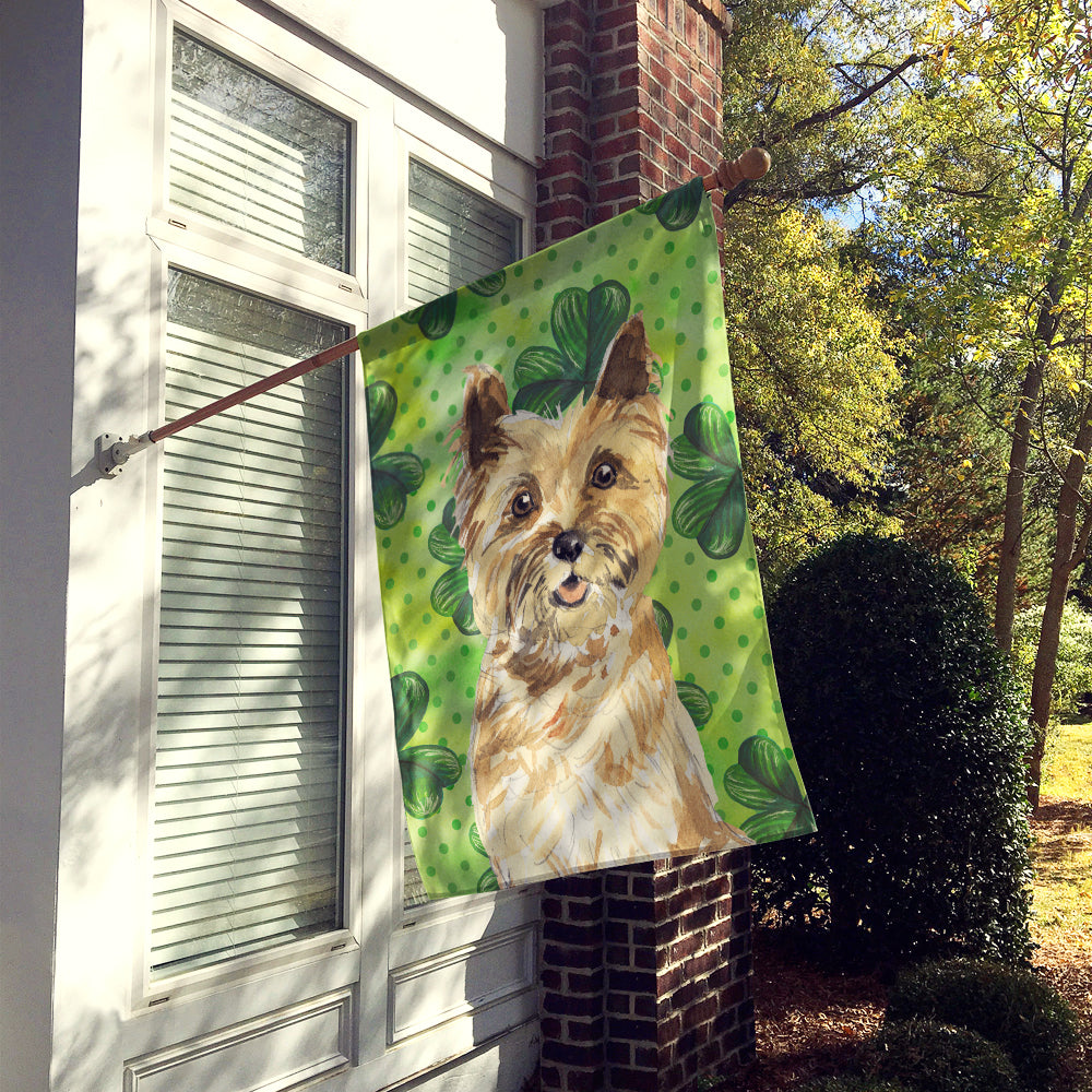 Shamrocks Cairn Terrier Flag Canvas House Size CK1809CHF  the-store.com.