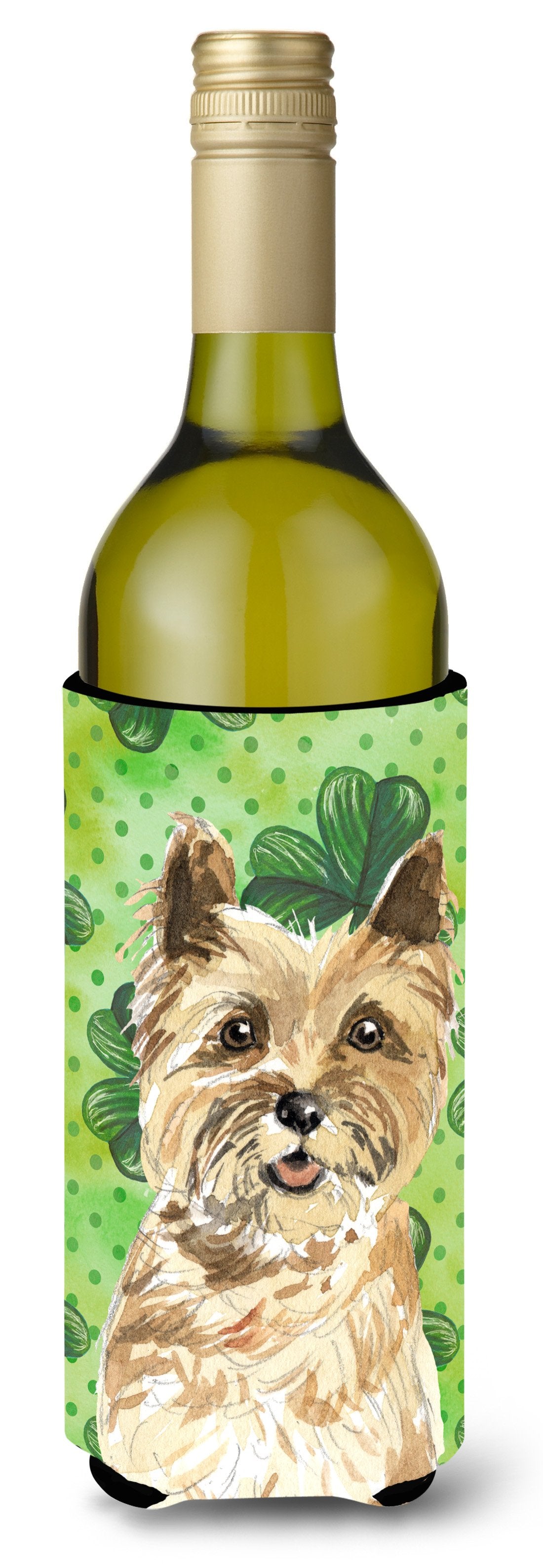 Shamrocks Cairn Terrier Wine Bottle Beverge Insulator Hugger CK1809LITERK by Caroline&#39;s Treasures