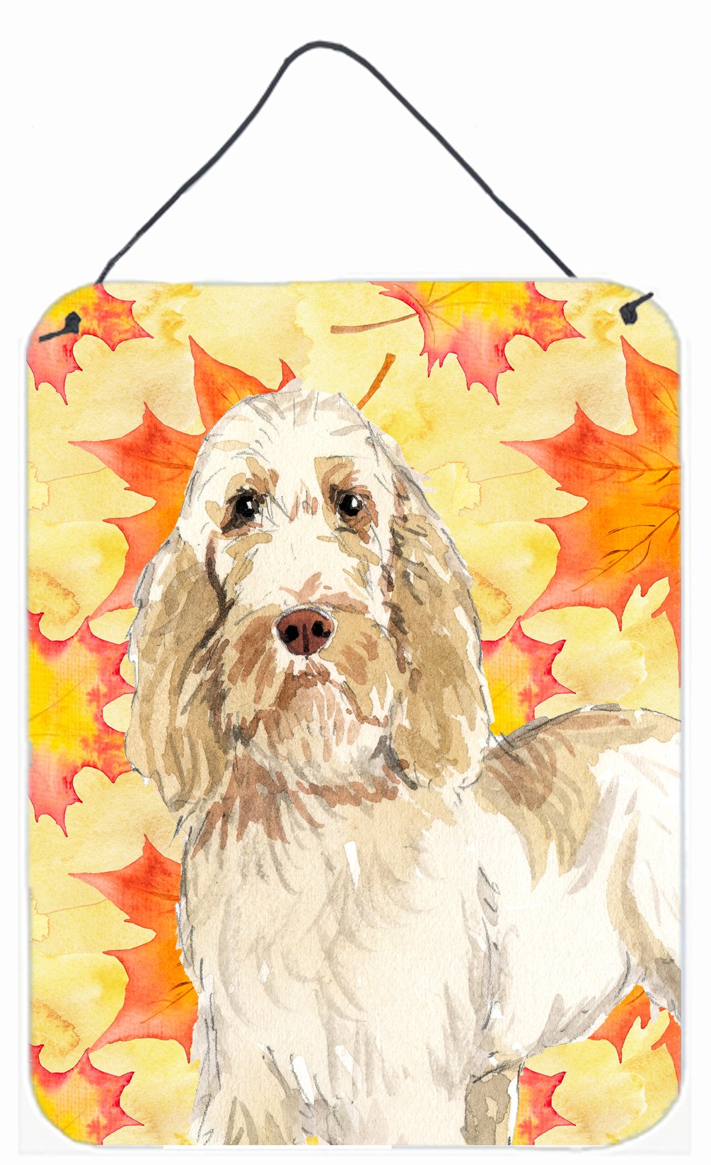 Fall Leaves Spinone Italiano Wall or Door Hanging Prints CK1823DS1216 by Caroline&#39;s Treasures