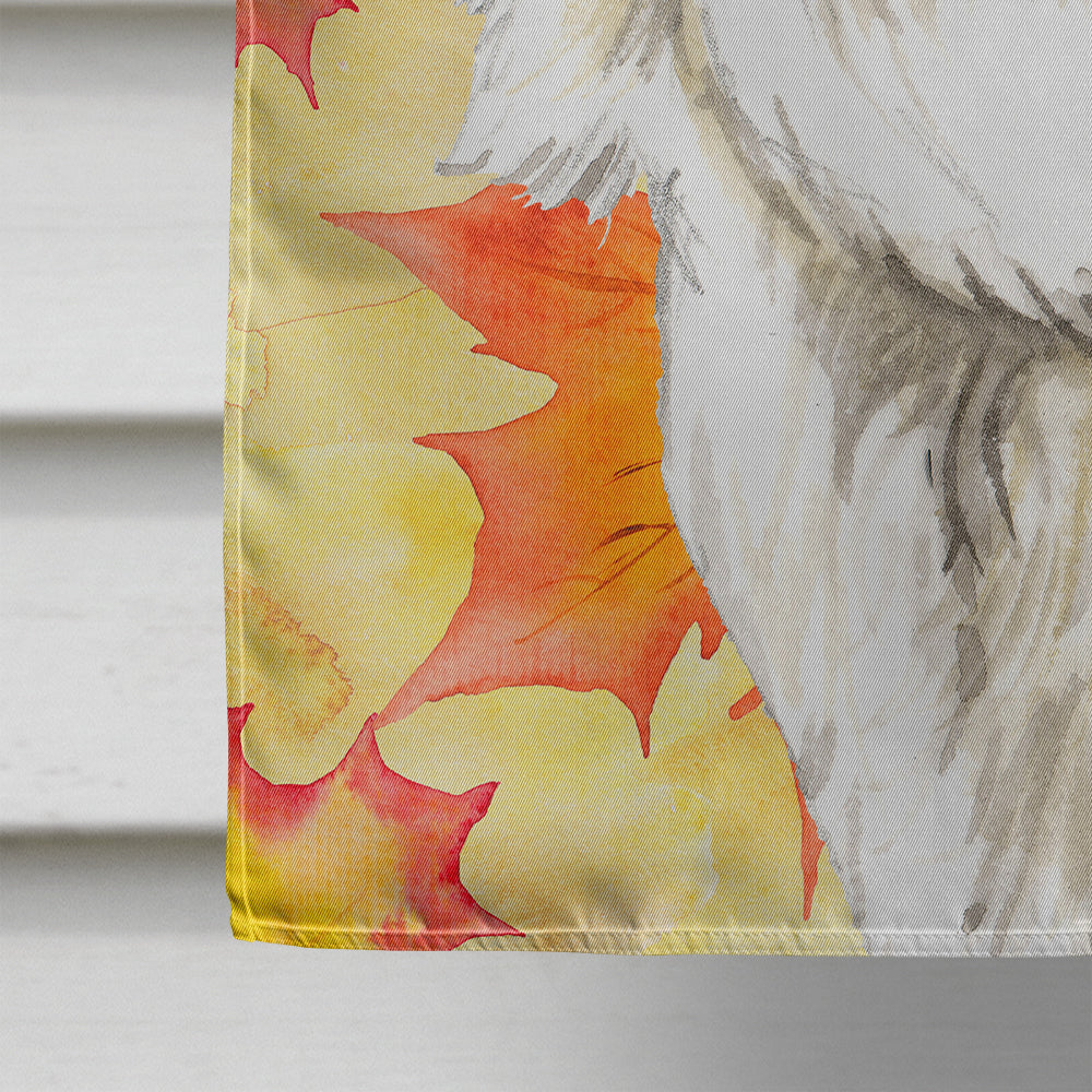 Fall Leaves Maltese Flag Canvas House Size CK1834CHF  the-store.com.