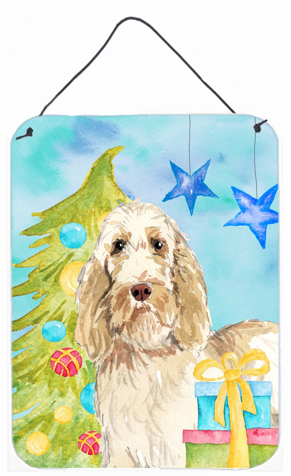 Christmas Tree Spinone Italiano Wall or Door Hanging Prints CK1860DS1216 by Caroline&#39;s Treasures