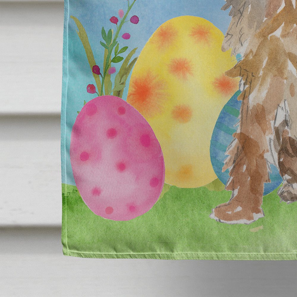 Easter Eggs Yorkie Yorkshire Terrier Flag Canvas House Size CK1891CHF  the-store.com.
