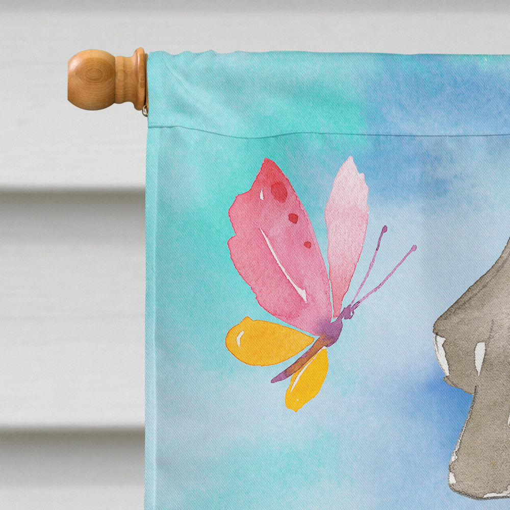 Caroline's Treasures Easter Eggs Weimaraner Flag Canvas House Size CK1896CHF