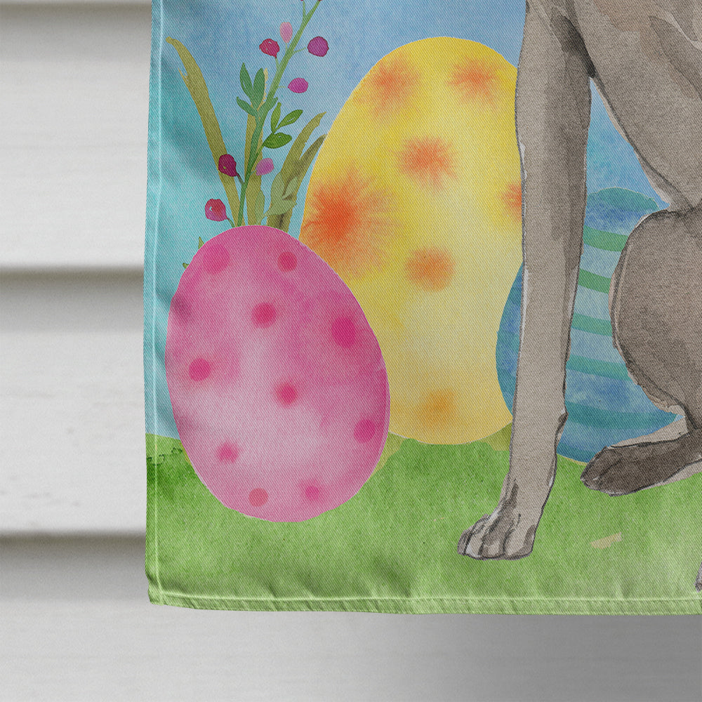 Caroline's Treasures Easter Eggs Weimaraner Flag Canvas House Size CK1896CHF