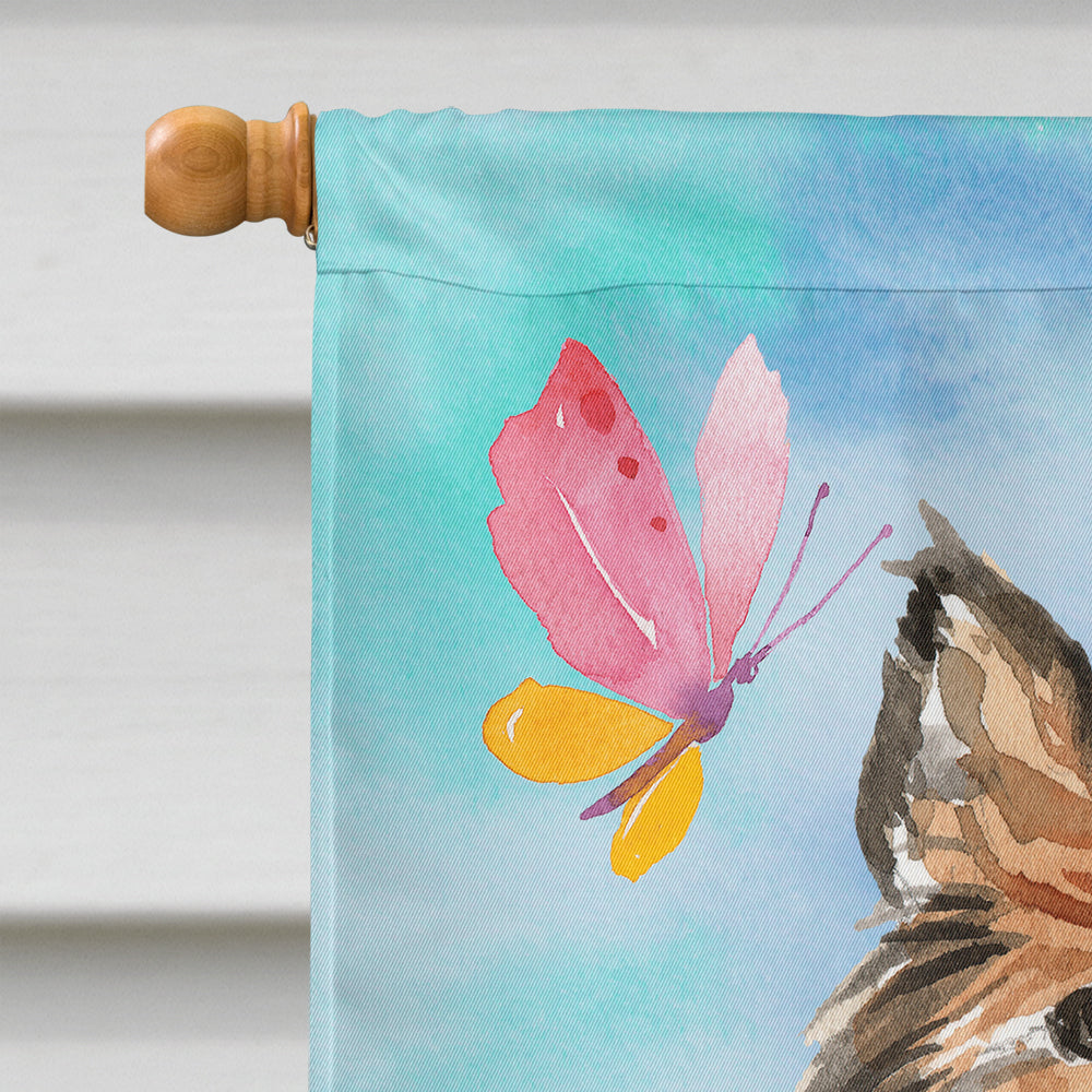 Easter Eggs Sheltie Flag Canvas House Size CK1901CHF  the-store.com.