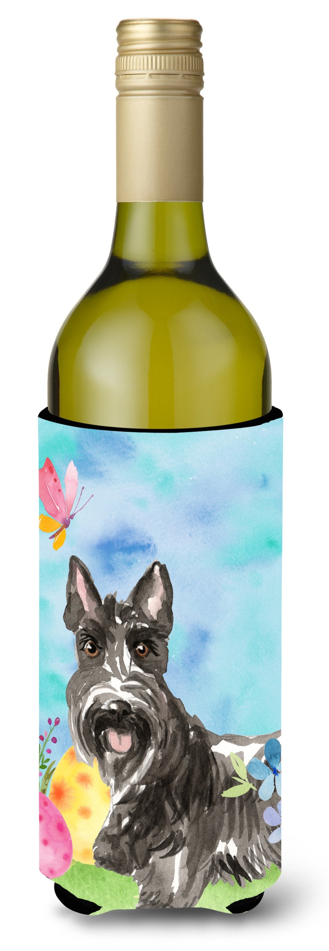 Easter Eggs Scottish Terrier Wine Bottle Beverge Insulator Hugger CK1902LITERK by Caroline&#39;s Treasures