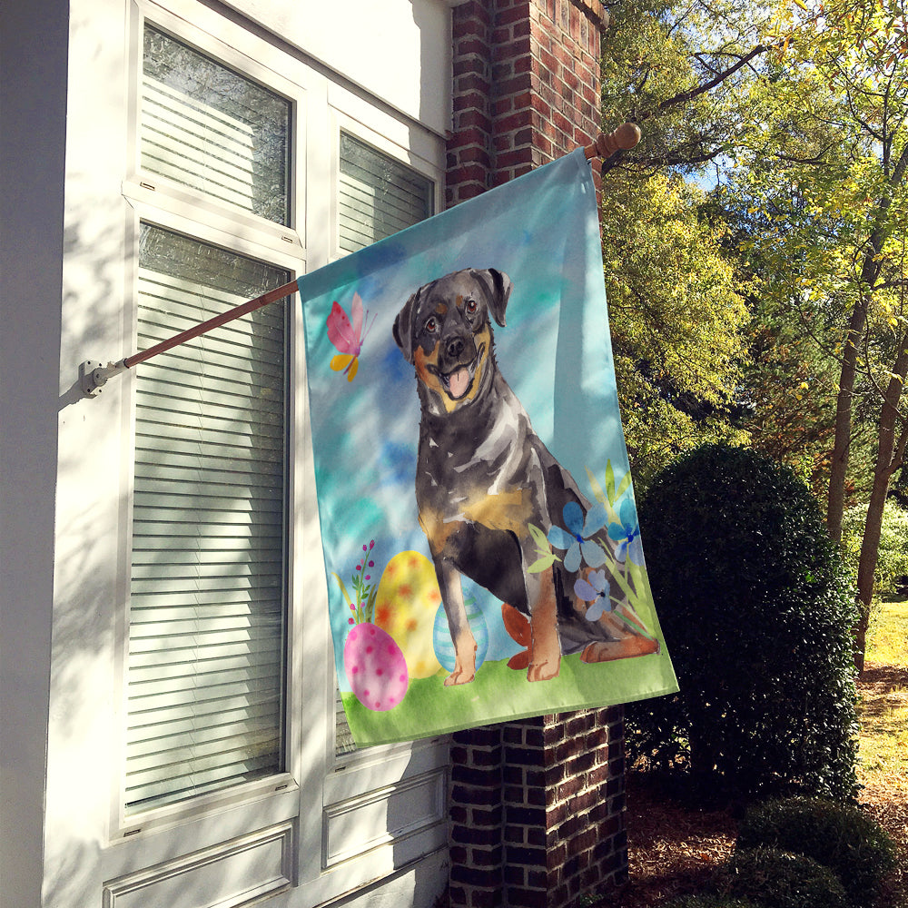 Easter Eggs Rottweiler Flag Canvas House Size CK1905CHF  the-store.com.