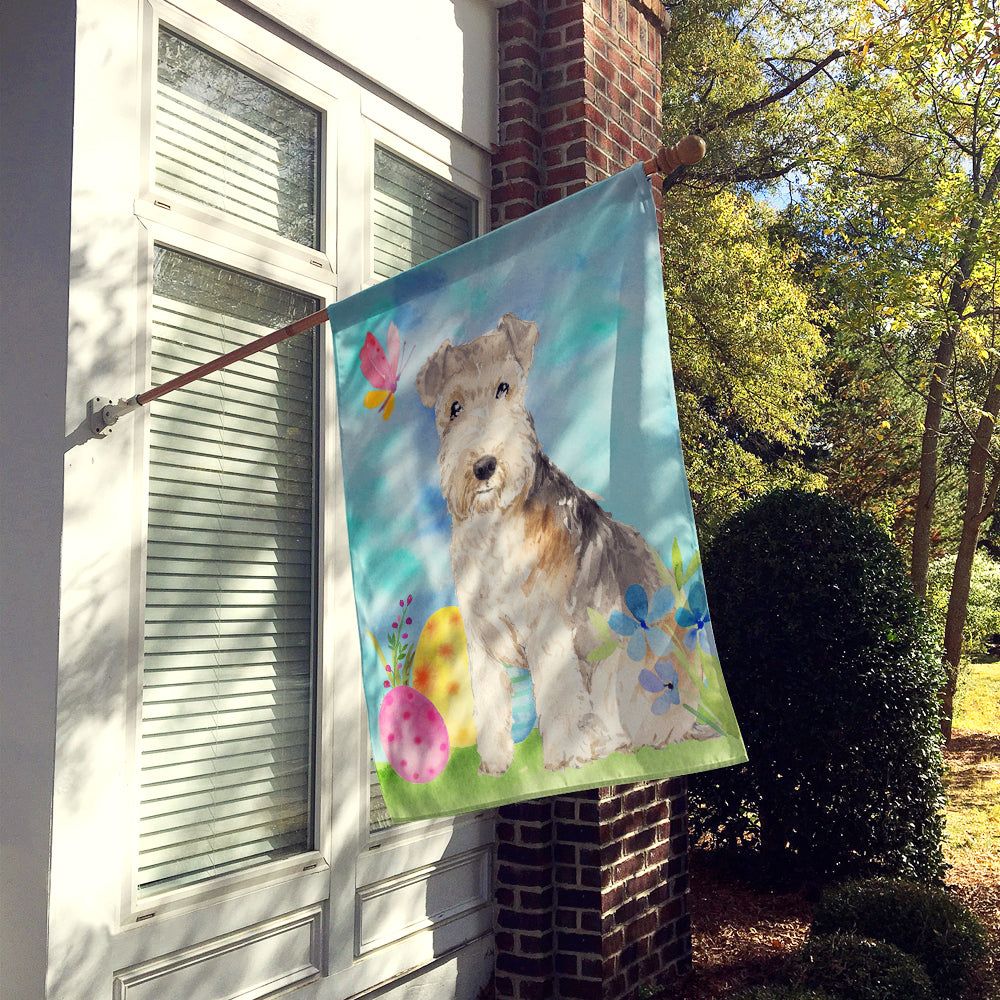 Easter Eggs Lakeland Terrier Flag Canvas House Size CK1910CHF  the-store.com.