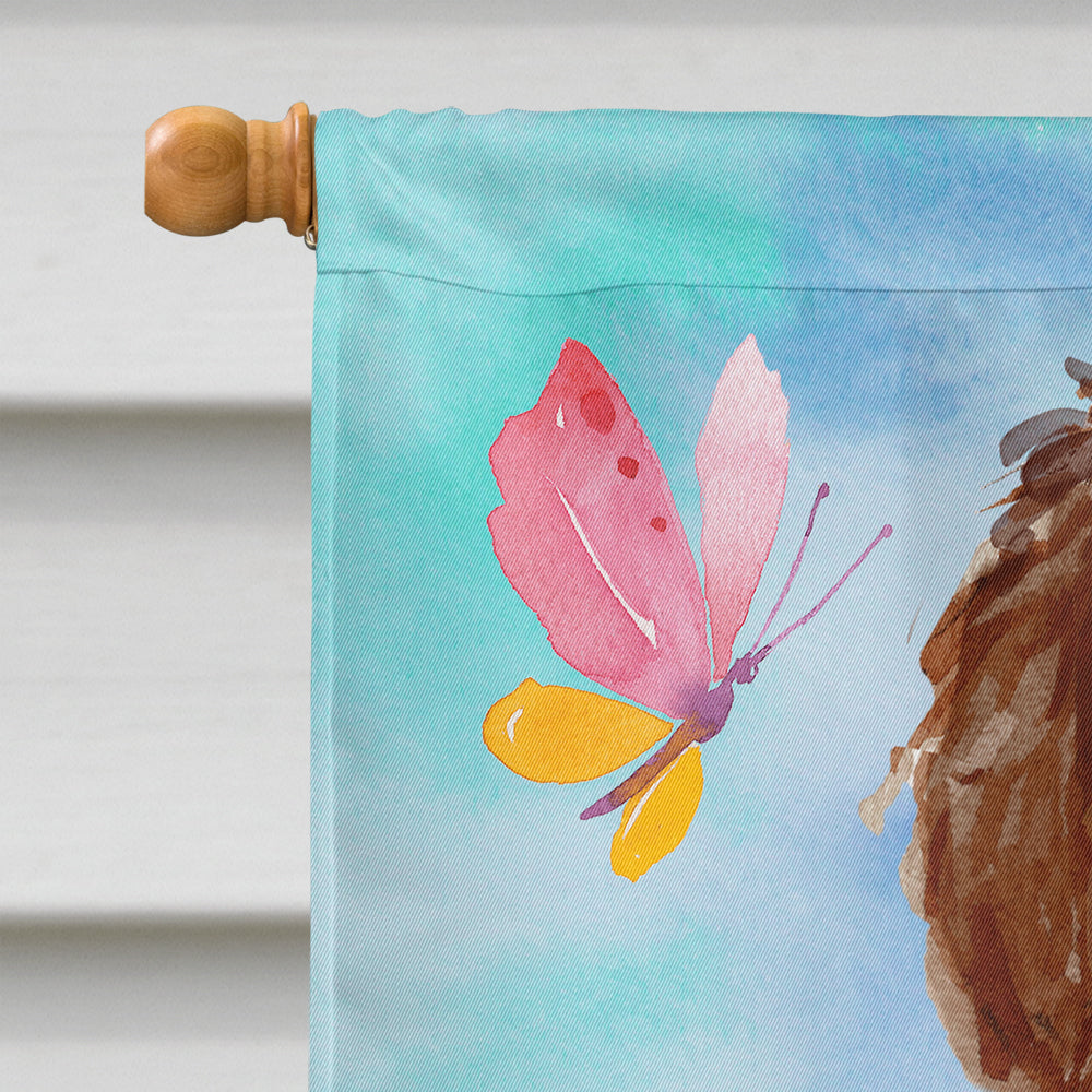 Easter Eggs Labradoodle Flag Canvas House Size CK1911CHF  the-store.com.