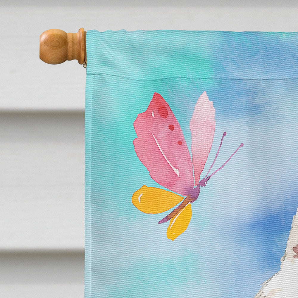 Caroline's Treasures Easter Eggs Japanese Spitz Flag Canvas House Size CK1912CHF