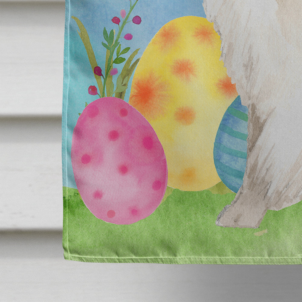 Easter Eggs Japanese Spitz Flag Canvas House Size CK1912CHF  the-store.com.