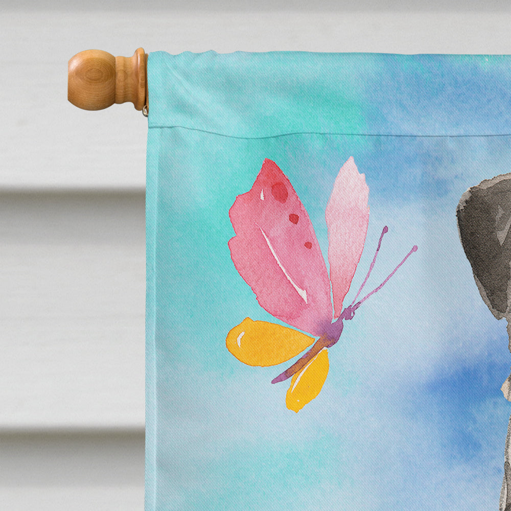 Caroline's Treasures Easter Eggs Irish Wolfhound Flag Canvas House Size CK1913CHF