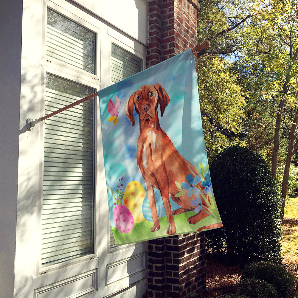Caroline's Treasures Easter Eggs Vizsla Flag Canvas House Size CK1914CHF