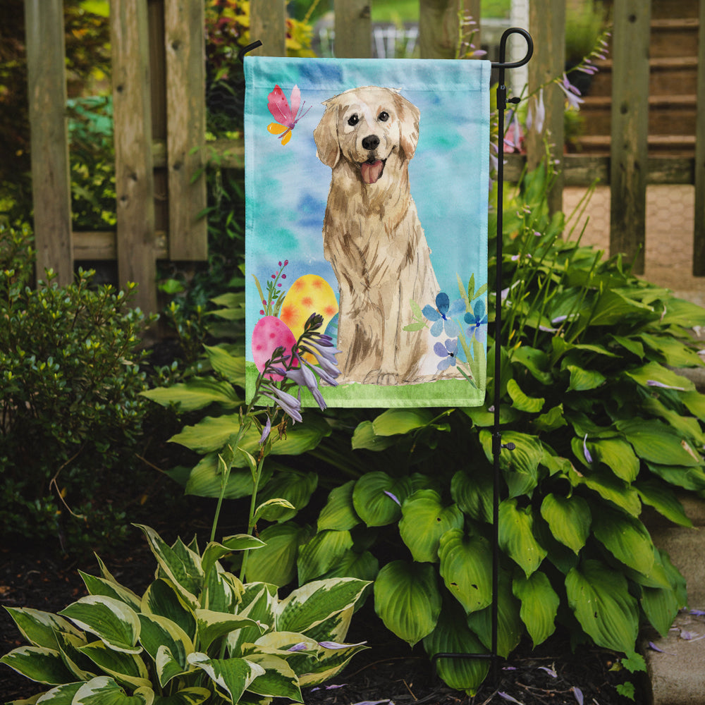 Caroline's Treasures Easter Eggs Golden Retriever Garden Flag - Outdoor Decorative Yard Flag CK1915GF