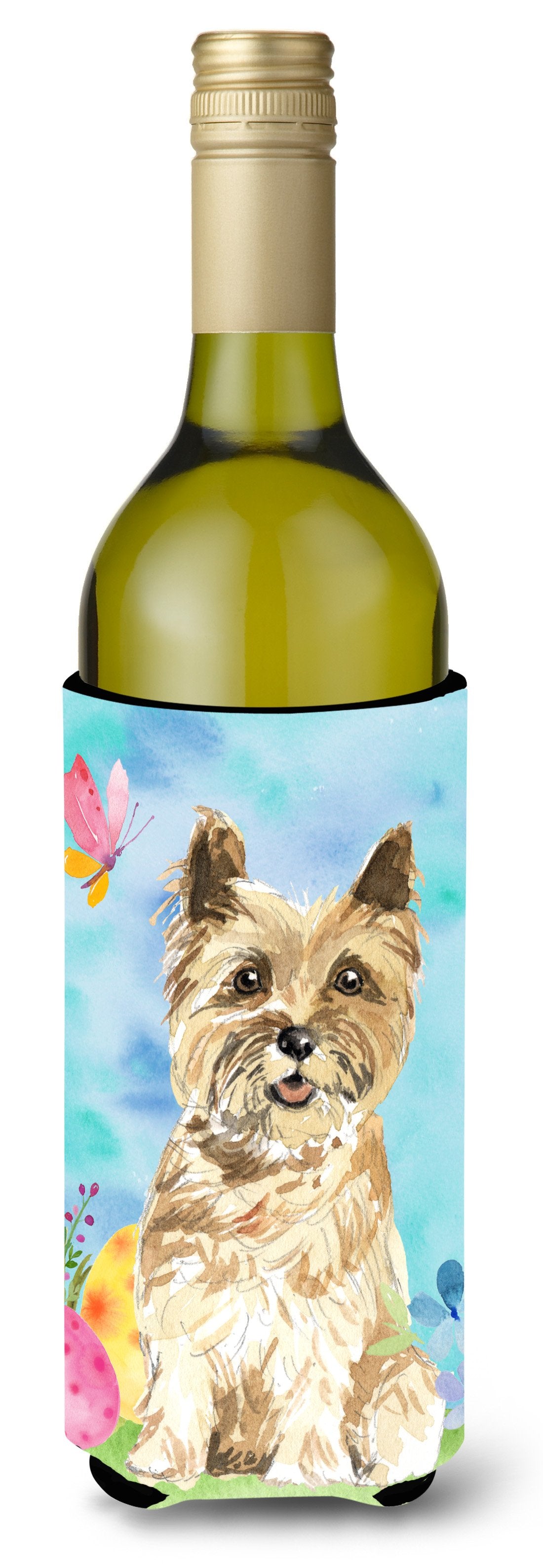 Easter Eggs Cairn Terrier Wine Bottle Beverge Insulator Hugger CK1920LITERK by Caroline&#39;s Treasures