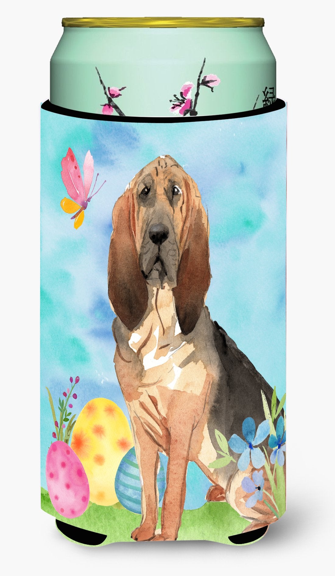 Easter Eggs Bloodhound Tall Boy Beverage Insulator Hugger CK1924TBC by Caroline&#39;s Treasures