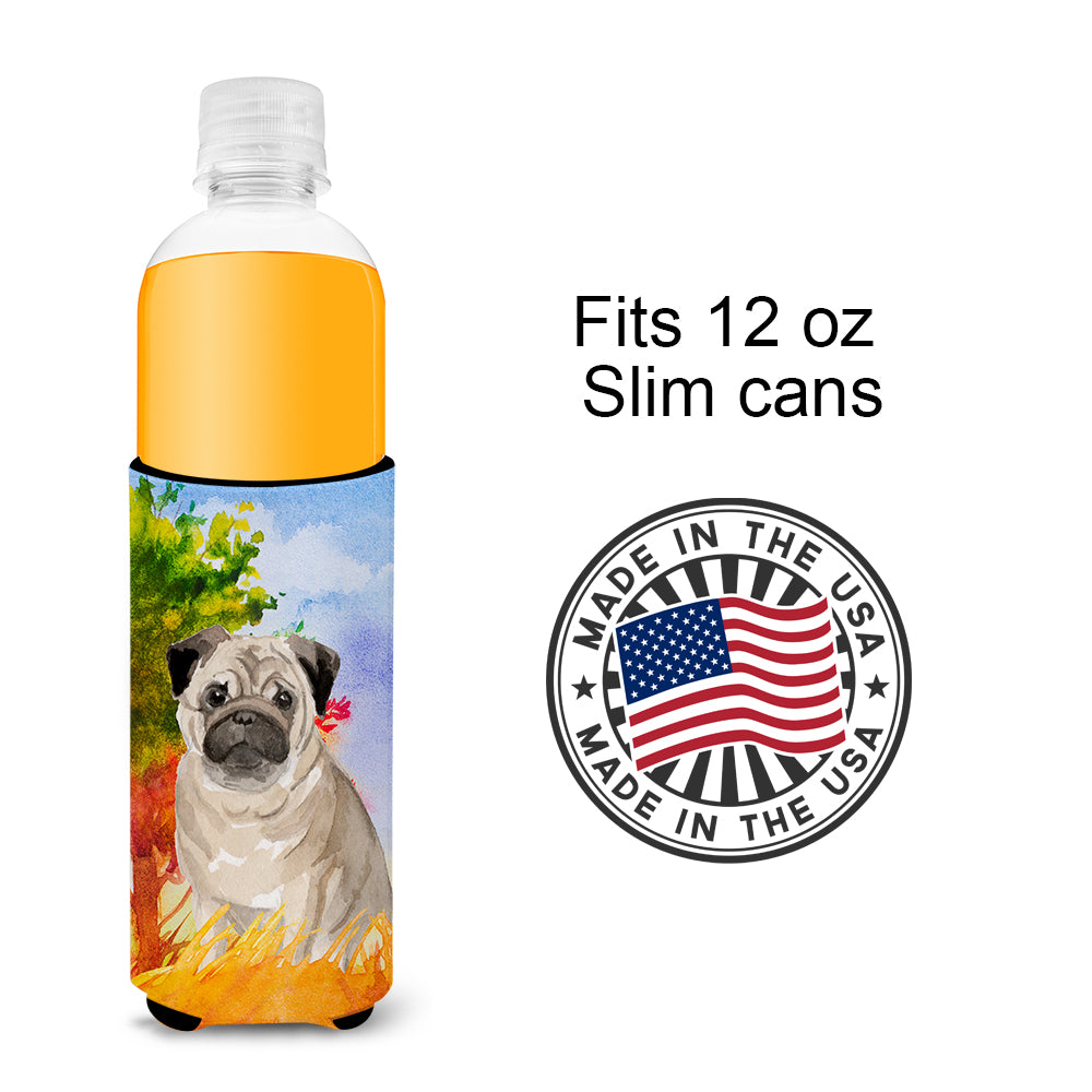 Fall Fawn Pug  Ultra Hugger for slim cans CK1934MUK  the-store.com.