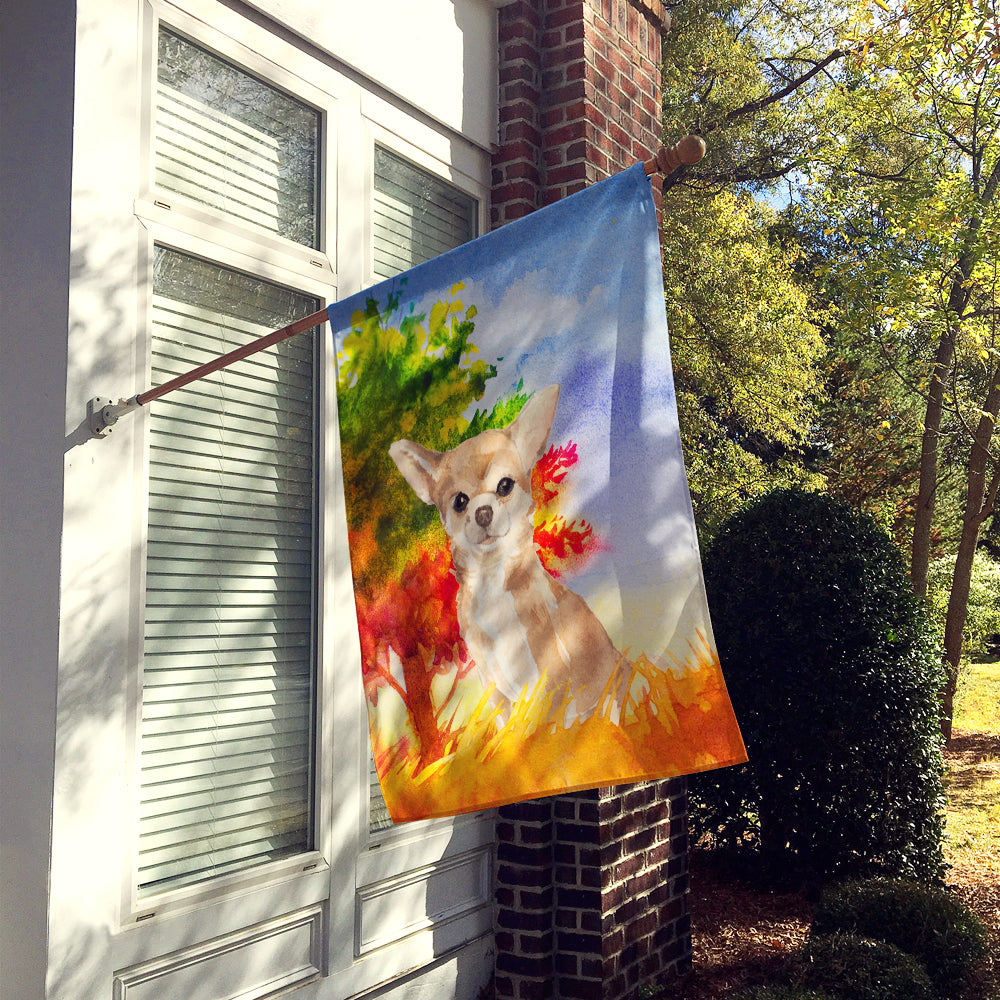 Fall Chihuahua Flag Canvas House Size CK1948CHF