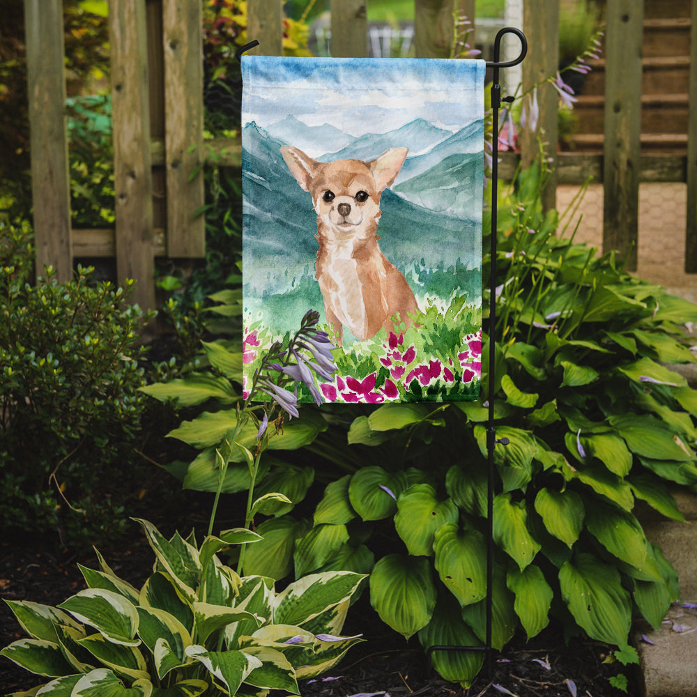 Mountian Flowers Chihuahua Flag Garden Size CK1983GF