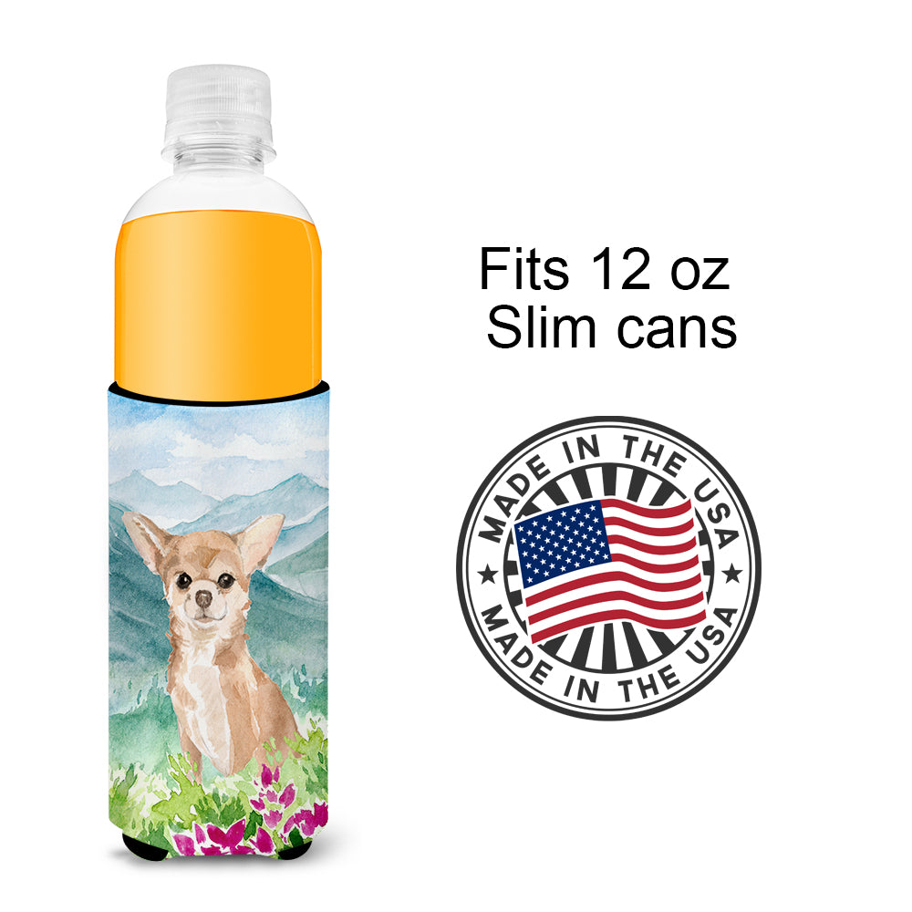 Mountian Flowers Chihuahua  Ultra Hugger for slim cans CK1983MUK  the-store.com.