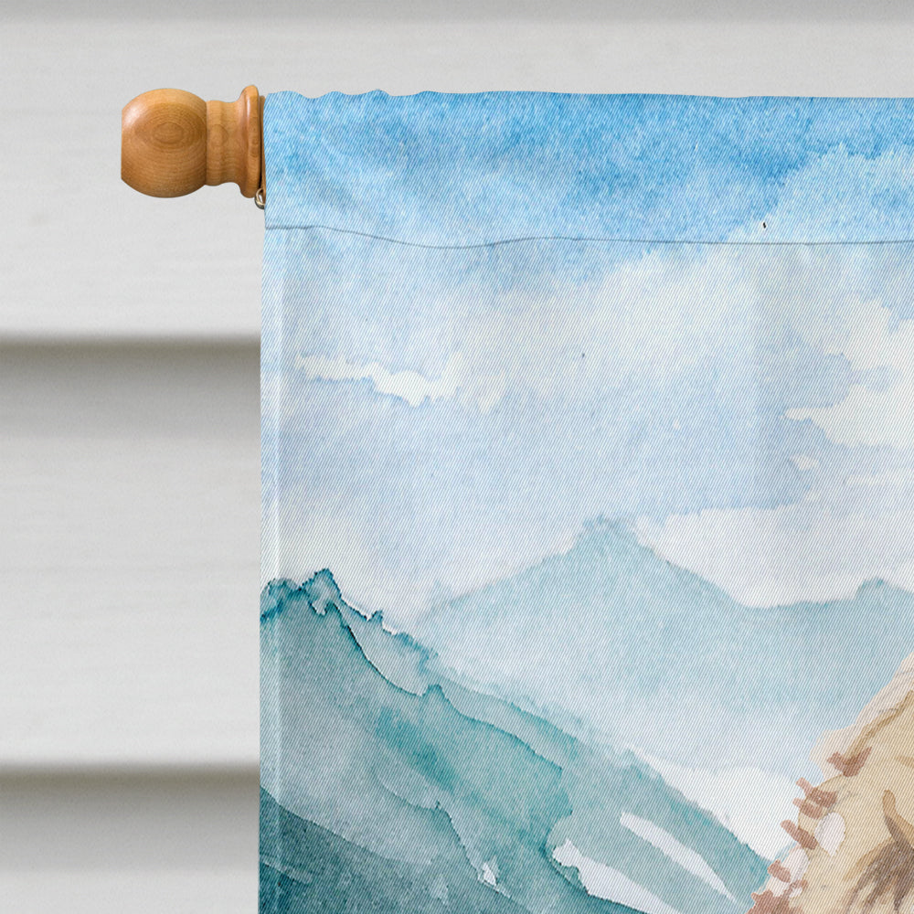 Mountian Flowers Goldendoodle Flag Canvas House Size CK1984CHF  the-store.com.