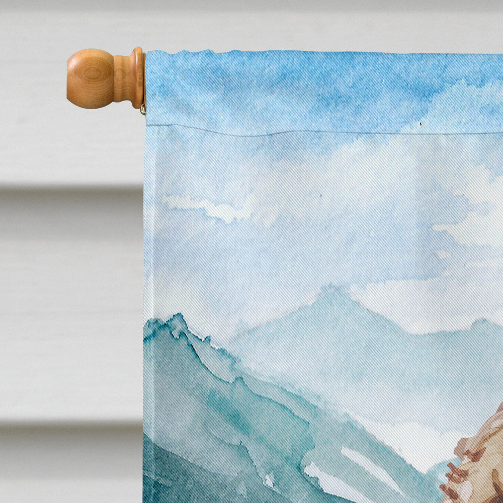 Mountian Flowers Labradoodle Flag Canvas House Size CK1988CHF  the-store.com.