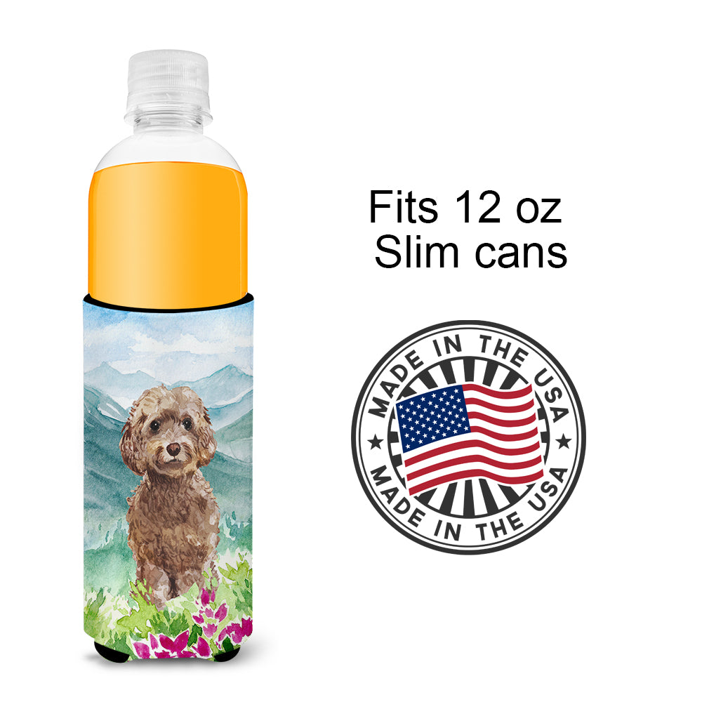 Mountian Flowers Labradoodle  Ultra Hugger for slim cans CK1988MUK