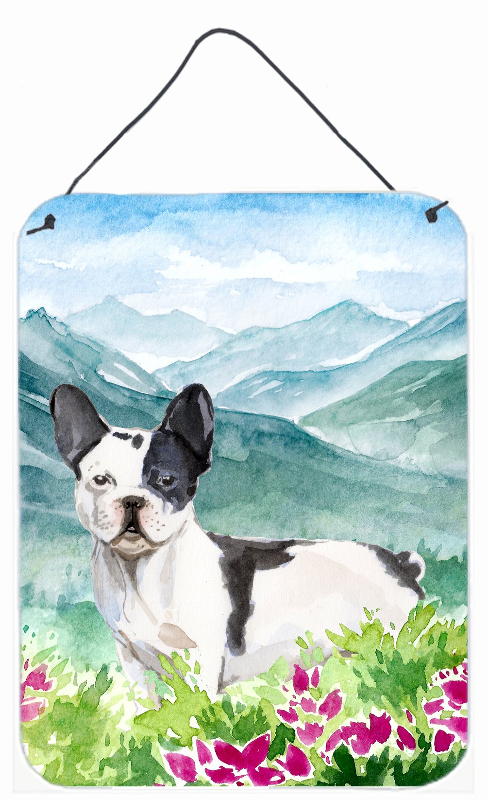 Mountian Flowers French Bulldog Wall or Door Hanging Prints CK1991DS1216 by Caroline&#39;s Treasures
