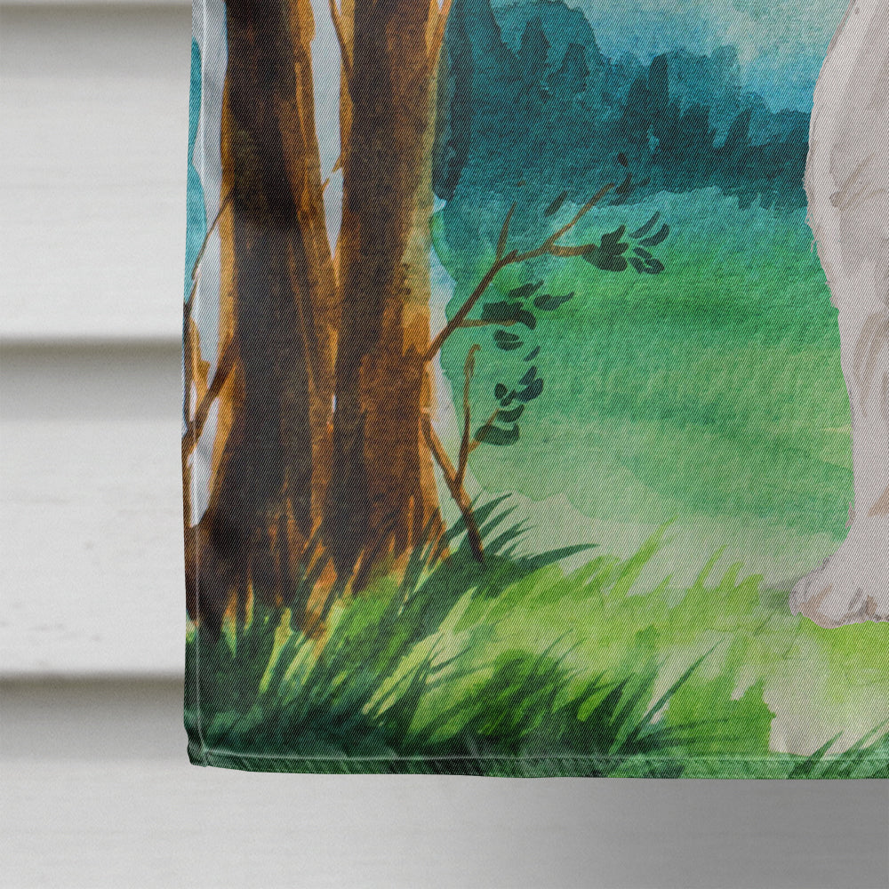 Under the Tree Jack Russell Terrier Flag Canvas House Size CK1998CHF