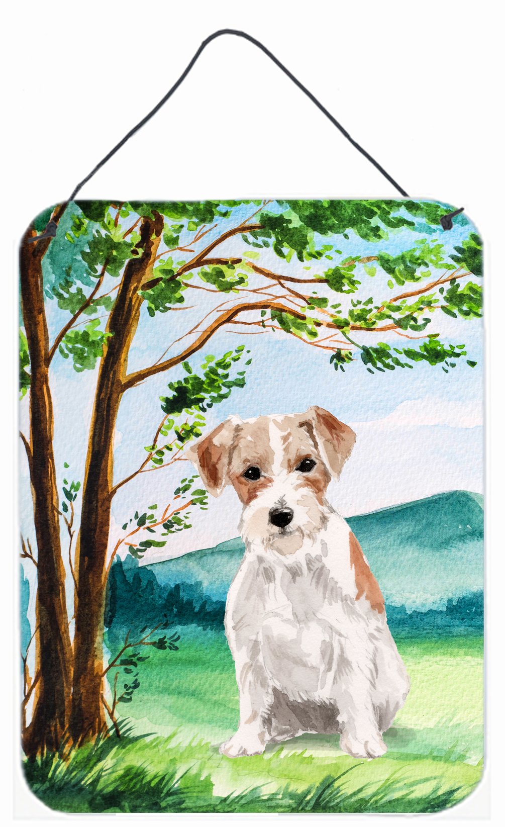 Under the Tree Jack Russell Terrier Wall or Door Hanging Prints CK1998DS1216 by Caroline&#39;s Treasures