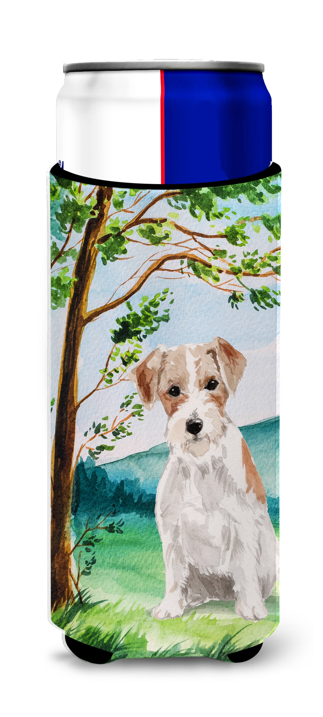 Under the Tree Jack Russell Terrier  Ultra Hugger for slim cans CK1998MUK  the-store.com.