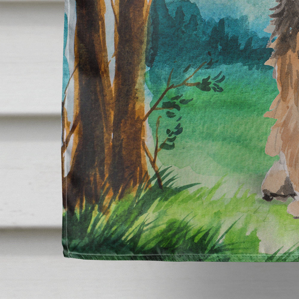 Under the Tree Norwich Terrier Flag Canvas House Size CK2006CHF  the-store.com.