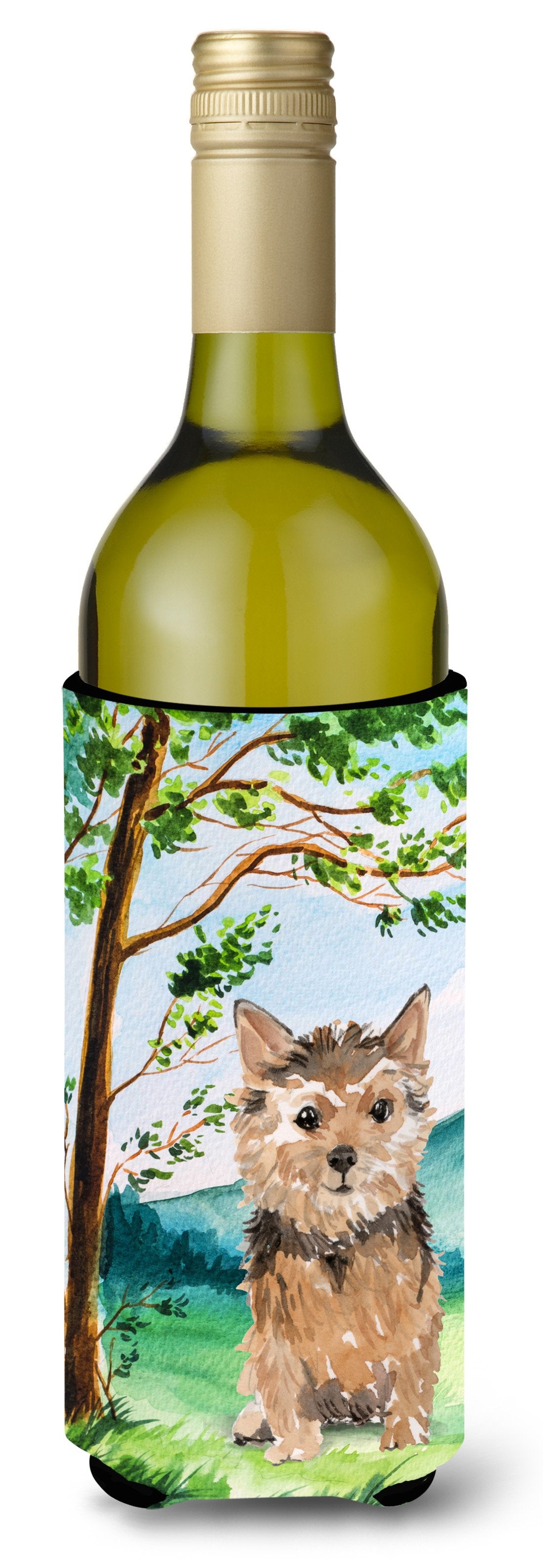 Under the Tree Norwich Terrier Wine Bottle Beverage Insulator Hugger CK2006LITERK by Caroline&#39;s Treasures