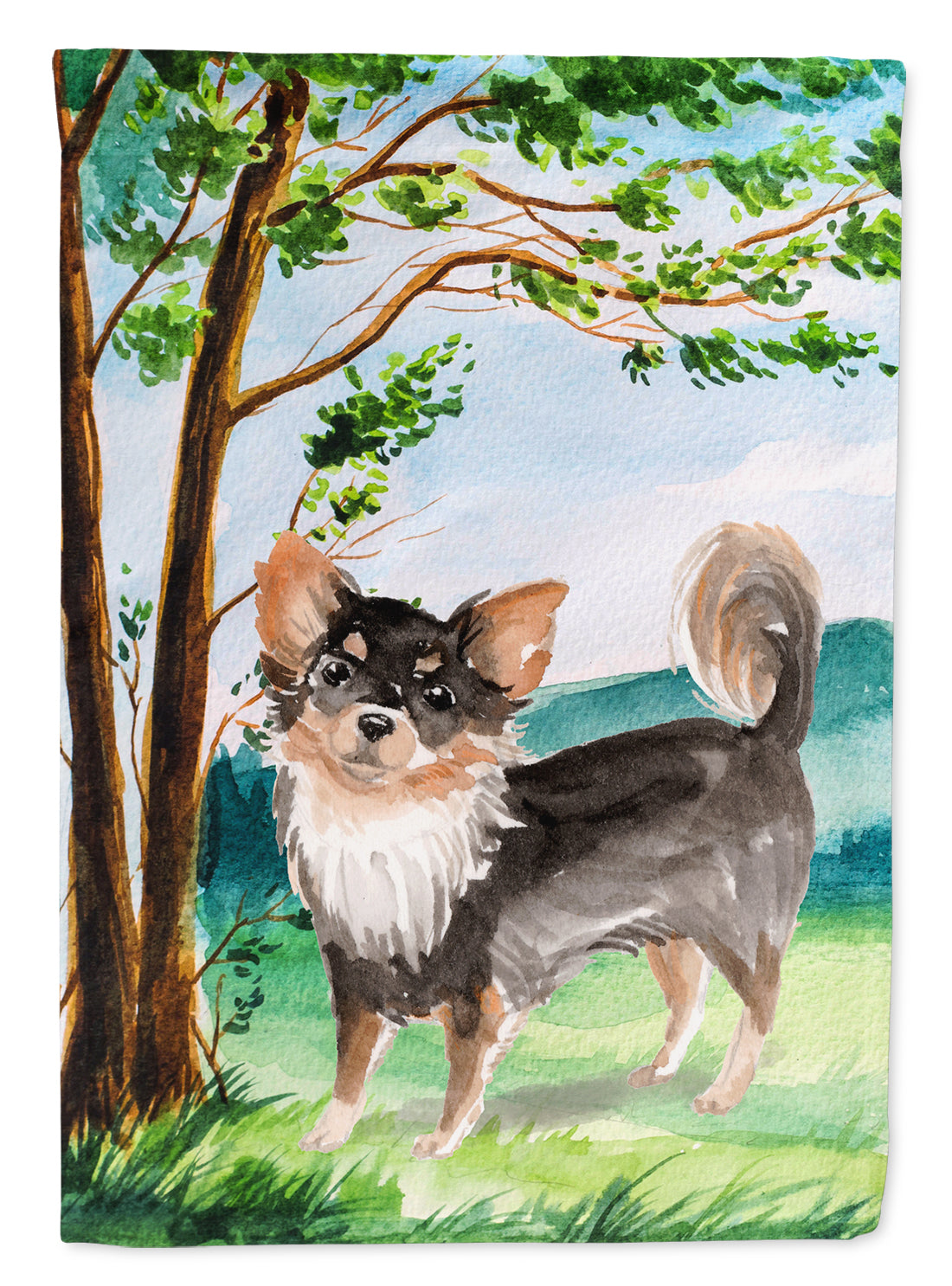 Under the Tree Chihuahua Flag Canvas House Size CK2007CHF  the-store.com.