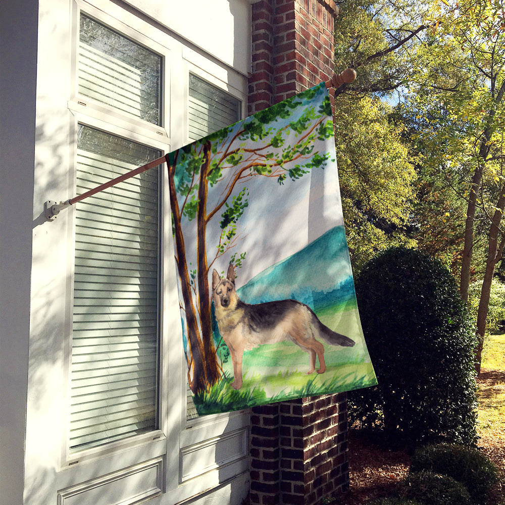 Under the Tree German Shepherd Flag Canvas House Size CK2012CHF  the-store.com.