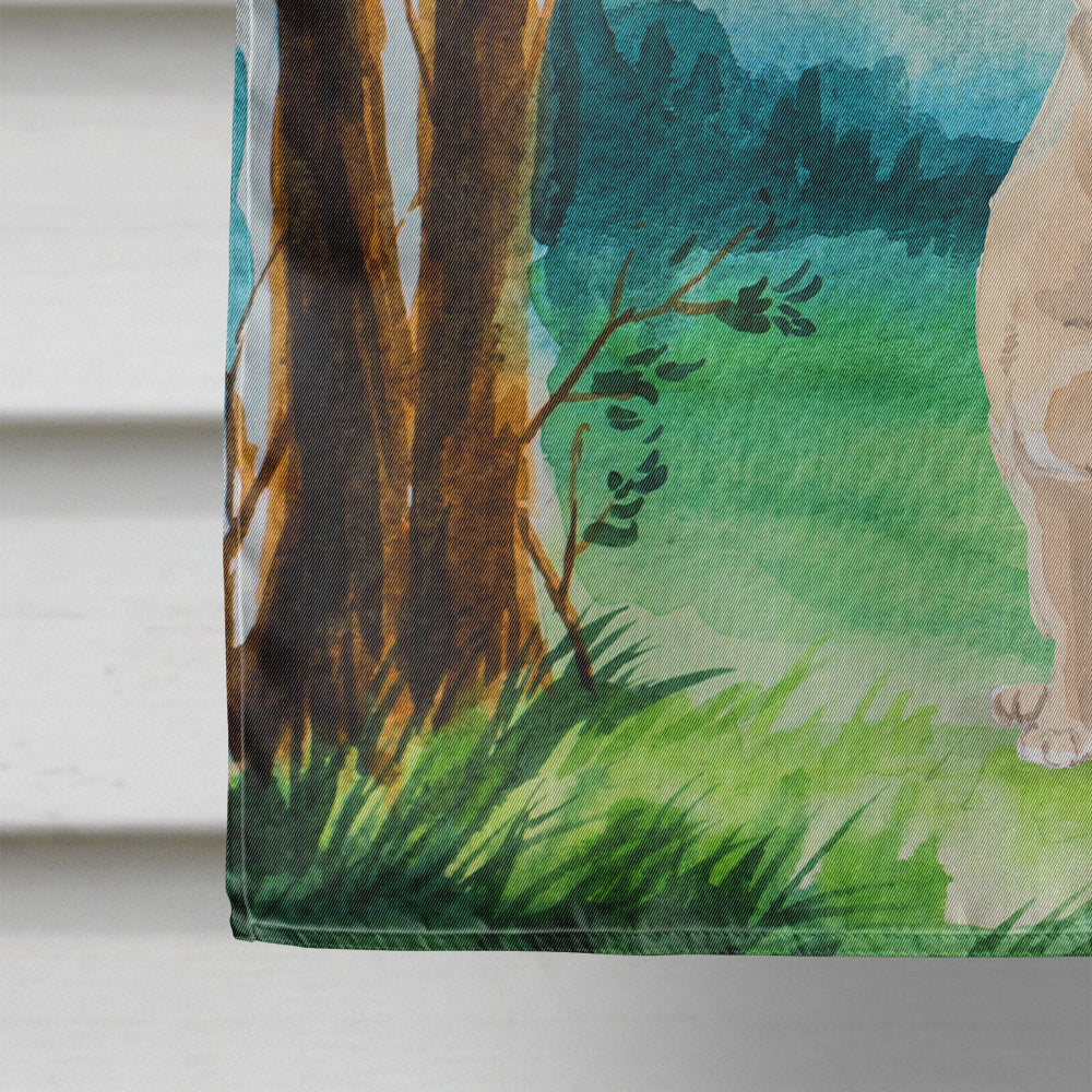 Under the Tree Fawn French Bulldog Flag Canvas House Size CK2013CHF  the-store.com.