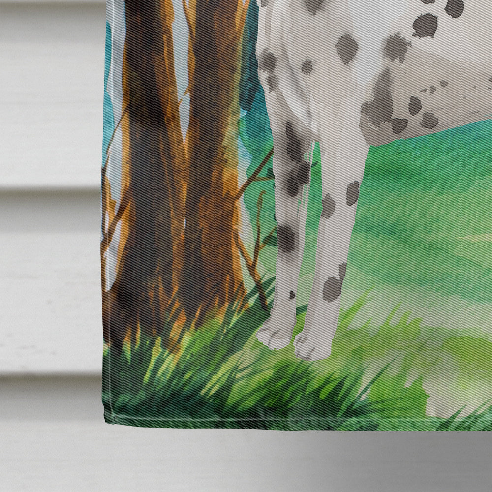 Under the Tree Dalmatian Flag Canvas House Size CK2015CHF