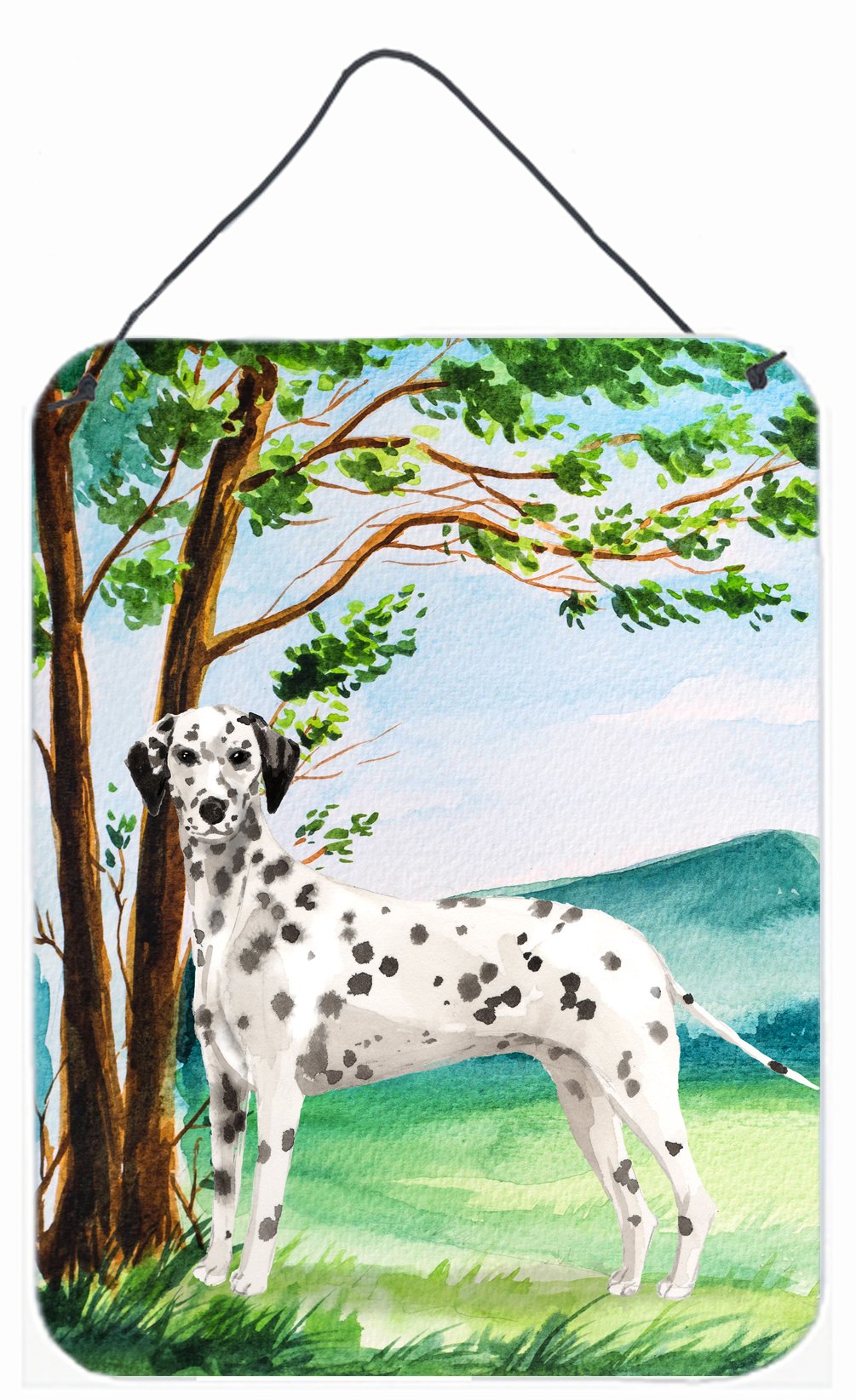 Under the Tree Dalmatian Wall or Door Hanging Prints CK2015DS1216 by Caroline&#39;s Treasures