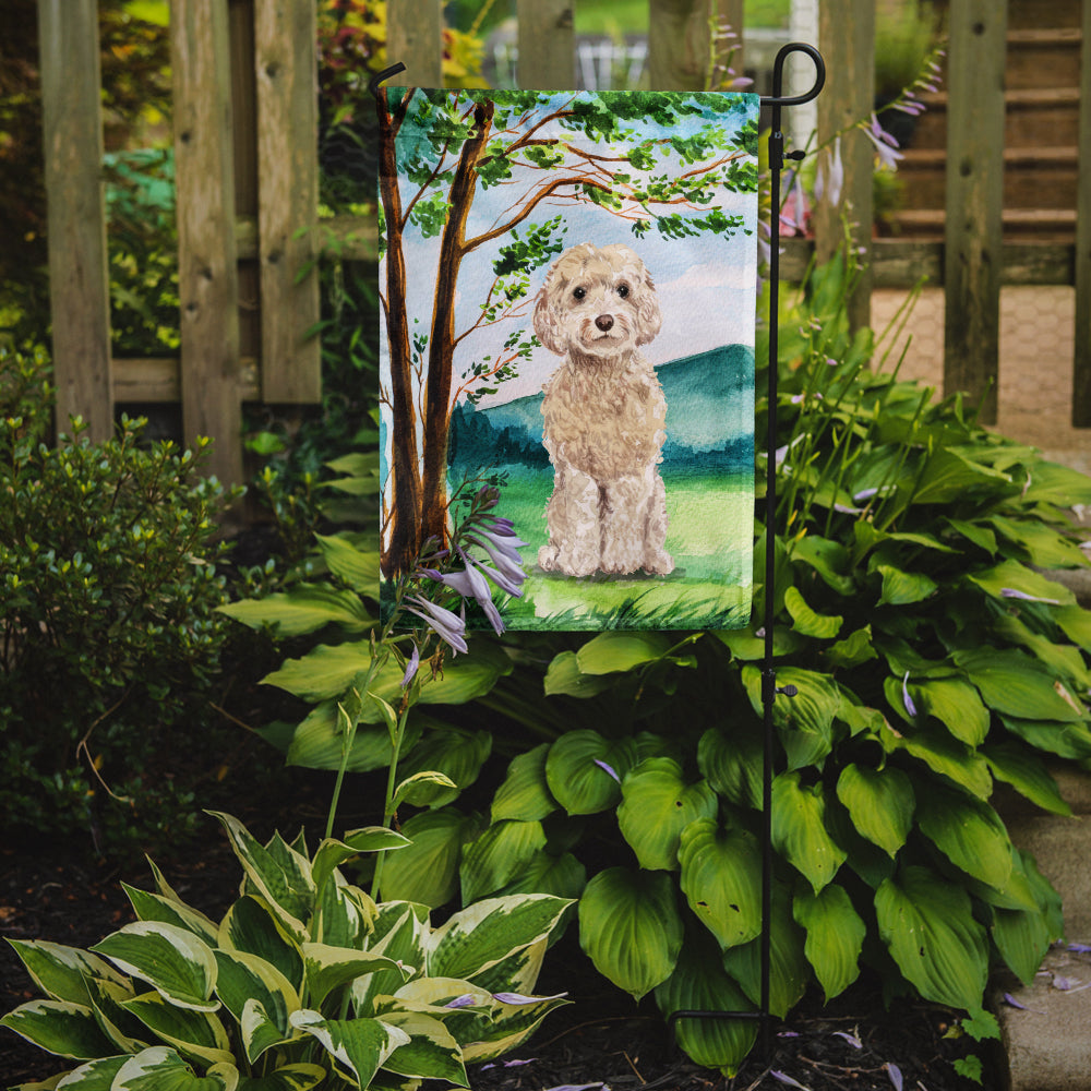 Under the Tree Goldendoodle Flag Garden Size CK2019GF  the-store.com.